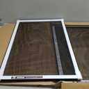 Metro Screenworks Adjustable Window Screens (24" H x 31 3/4" - 60" W)
White, Horizontal Replacement Screen Inserts for Vinyl, Wood, Metal, Double-Hung Windows, Expandable & Retractable, 2-Pack