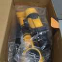 Paint Sprayer for House Painting, Paint Sprayer with 1000W Powerful Copper Motor, 1400ml (47oz) Container, 6 Brass Nozzles & LED Light, Easy to Clean for House, Fence, Furniture, DIY, Garden, Walls (Yellow)