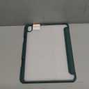 JETech Case ONLY for iPad Air 11-Inch M4/M3/M2 (2026/2025/2024), iPad Air 5/4 (2022/2020 5th/4th) with Pencil Holder, Clear Transparent Back Slim Stand Shockproof Tablet Cover (Misty Blue)