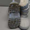 DREAM PAIRS Boys Girls Snow Boots Water-Resistant Outdoor Sport Warm Cozy Anti-Slip Cute Ankle Winter Shoes for Toddler/Little/Big Kid (Light Blue/White)