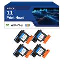 11 C4811A C4812A C4813A C4810APrint Head PrintHead with New Chip Compatible for HP Business Inkjet 1000 1200 2280 2300 2600 DesignJet 20PS 50PS 70 100Plus 110Plus 111 120 120NR 500 4 pcs