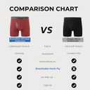 Men's Breathable Cool Mesh Underwear Moisture-Wicking Boxer Briefs 7 Pack (Large)