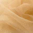 6 Pcs First Communion Decorations Gauze 10 ft Table Runner Glitter Metallic Foil Sheer Tulle Chiffon Cheesecloth Sequin Table Runner for Wedding Party Anniversary Birthday (Gold)