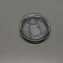 6 Pack 20 Oz Skinny Tumbler Replacement Lids Plastic Splash Covers Tops For 20 Oz Coffee Cup Lids Clear Cup Covers For 2.64 Inch Mouth Tumbler Cooler