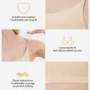 Girls Dance Bra Clear Straps Teens Strapless Bra For Ballet Competitions Cheerleading With Replacement Straps, 26