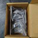 Quavzotu Self Adhesive Hooks Heavy Duty, Large Stainless Steel Towel Hooks, No Drill Sticky Hooks, Long Stick on Shower Wall Hooks for Hanging Hat Coat Key Headphone (Black(4Pcs)