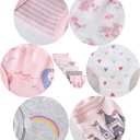 Family Feeling Little Girl Underwear Toddler Panties Big Kids Undies Soft 100% Cotton (12, 6 Pack-a)