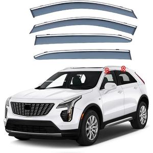 Window Visors Rain Guards for Cadillac XT4 MK1 2018+ Accessories,Side Window Wind Deflectors for Cadillac XT4 MK1 2018 2019 2020 2021 2022 2023 2024 2025, 4 PCS