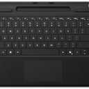 Microsoft Surface Pro Keyboard for Surface Pro Copilot+ (11th Edition), Pro 9 and 8 with Pen Storage, Alcantara Material, Black