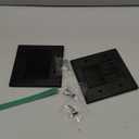 2 Gang Brush Wall Plate (Black, 2 Pack), Double Gang Cable Wall Plate for Power Cords, Low Voltage Cables and Wires in-Wall Hiding