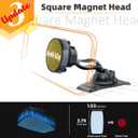 eSamcore Phone Holder for Car - Magnetic Car Phone Mount for Vehicle Dashboard, [Double 360 Adjustable Stand] Cell Phone Automobile Cradles with Strong Magnets for iPhone