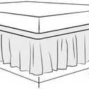 Ruffled Bed Skirt White Queen Bed Skirt – Hotel-Quality Ruffles for Queen Beds with 16" Drop – Queen Bedskirt with Platform 100% Microfiber Bed Skirts with Corner Split (White)