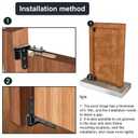 180°Rotating Pivot Hinges,Suitable for Doors with Thickness 20mm-40mm, Max Load 150lbs, for Wood Door,Plastic Door.Saloon Door Hinges, Fence Gate Hinges,Yard Door Hinges
