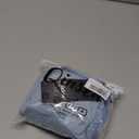 QINSEN Women's Sexy V Neck One Piece Bathing Suit Cross Back Swimsuit High Waist Monokini (Medium, Dusty Blue)