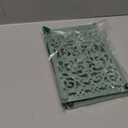 Sumnacon 9.6 x 6.3 Inch Cast Iron Trivet, 2 Pack Metal Trivets with Rubber Feets,Iron Trivet for Hot Dish Pot Pan Plate Teapot,Heat Resistant Trivet Cast Iron for Kitchen Cooktop Dining Table, Green