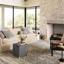 Loloi Amber Lewis Morgan Collection MOG-02 Navy/Sand 2'-3" x 7'-6" 38" Thick Runner Rug feat. CloudPile, Neutral, Room Dcor, Vintage Inspired, Livingroom, Bedroom, Dining Area