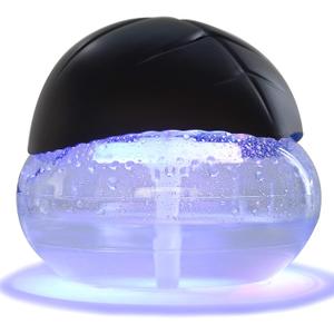 Water-Based Purifier Air Washer, Air Revitalizer & Freshener, Air Fresher with 7 LED Color Changing Light for Rooms (Black)