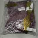 Bbonlinedress Women Vintage Cocktail Wedding Guest Church Dress V Neck Wrap 3/ 4 Long Sleeve Midi Tea Prom Dress Burgundy S