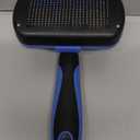 Swihauk Self Cleaning Slicker Brush - Skin Friendly Deshedding Grooming Tool for Dogs & Cats, Suitable for Shedding & Haired Pets, with Pet Supplies Accessories, Blue