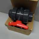 UPVC 1" NPT Ball Valve, DN25 PVC True Union Full Flow, ASTM EPDM O-ring, 1 inch Threaded PVC Shut Off for Water System