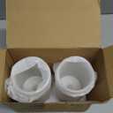 2Pack Christmas LED Flameless Candles Flickering, Battery Operated Wax Candles with Timer Remote, Realistic Pillar Candles with Forest Deer Decal for Home Decorations Christmas Gifts [Silver, 3"X6"]