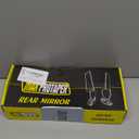 Aerodynamic Motorcycle Mirrors, 1 Pair Modified Racing Motorcycle Rearview Mirror,Wide Viewing Angle Wing Mirrors,360 Rotation for Sport Bikes - Honda Kawasaki Suzuki Yamaha (Small)