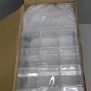 Leinuosen 100 Pcs 2 x 2 x 2 Inch Clear Acrylic Plastic Box with Lid Square Candy Containers for Party Favors Small Square Cube Storage Candy Box for Pill Tiny Earring Jewelry Herb Bead Gifts