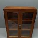 Brown Vintage Solid Pine Wood Countertop Medicine Cabinet, 14.5"x5.2"x18"