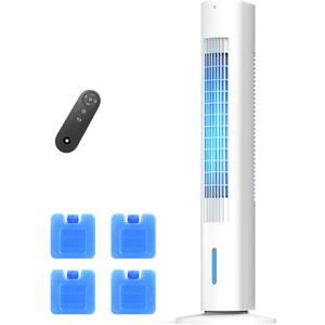 35 INCH Evaporative Air Cooler, 3-IN-1 Quiet Portable Air Conditioners Windowless with 3 Speed, AC Unit for Bedroom Office, Extra Large