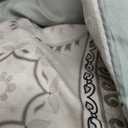 Goodidea Boho Comforter Set King Size 3 Piece Grey Bohemian Striped Comforter Soft Lightweight Microfiber Bedding Set with 2 Pillow Shams for All Season (King, 104"X90")