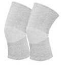 1 Pairs Bamboo Charcoal Knee Sleeve - Bamboo Knee Brace Bamboo Compression Knee Sleeve -Elastic Warm Knee Brace Bmboo Knee Sleeve for Arthritis (Gray, X-Large) 