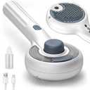 Cat Steam Brush for Indoor Cats  3-in-1 Grooming Tool with Water Spray, Self-Cleaning Hair Comb for Long & Short Haired Cats and Dogs