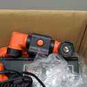 VOLTASK Cordless Snow Shovel with Wheels, 48V | 16-Inch | 4-Ah Brushless Cordless Snow Blower, Battery Snow Blower with Directional Plate & LED Lights (2 * 24V Battery & Dual Quick Charger Included)