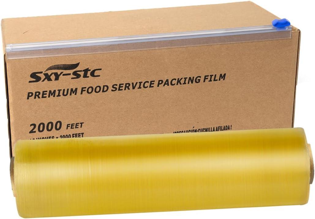 Plastic Food Wrap 12" x 4000 feet 2000 Feet Pack of 2