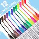 V-Opitos 72 Pack Fine Tip Dry Erase Markers - Bulk Whiteboard Erasable Markers in 12 Colors, Ideal for School Classroom Office Supplies, Non-Toxic & Easy Clean for White board