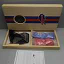 Wild Sports NFL Football Buffalo Bills 1' x 2' Travel-Size Solid Wood Cornhole Set with Direct-Print HD Team Graphics Great Gift for Any Sports Fan! Bean Bag Toss Family Games for Outdoor Play
