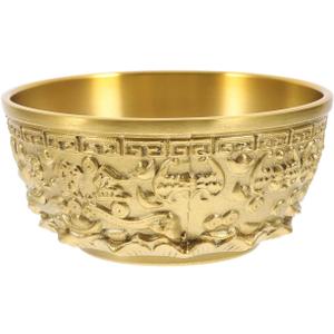 PRETYZOOM Feng Shui Cornucopia Treasure Bowl Decorative Money Storage Basin for Prosperity Fortune Home Office Accent 3.14X3.14X1.37 Inches