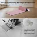 LVME Foldable Yoga Mat, 71"x24"x1/3" Thick(8mm), Non Slip Exercise Mat