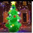 4 Ft Inflatable Christmas Tree with LED Lights Christmas Blow Up Yard Decoration Light Up Tree for Holiday Garden Lawn Outdoor Decor