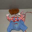 Dog Halloween Costume,Funny Chucky Dog Costume with Pet Wig,Cosplay Scary Outfit with Knife Clothes for Dogs (Small)