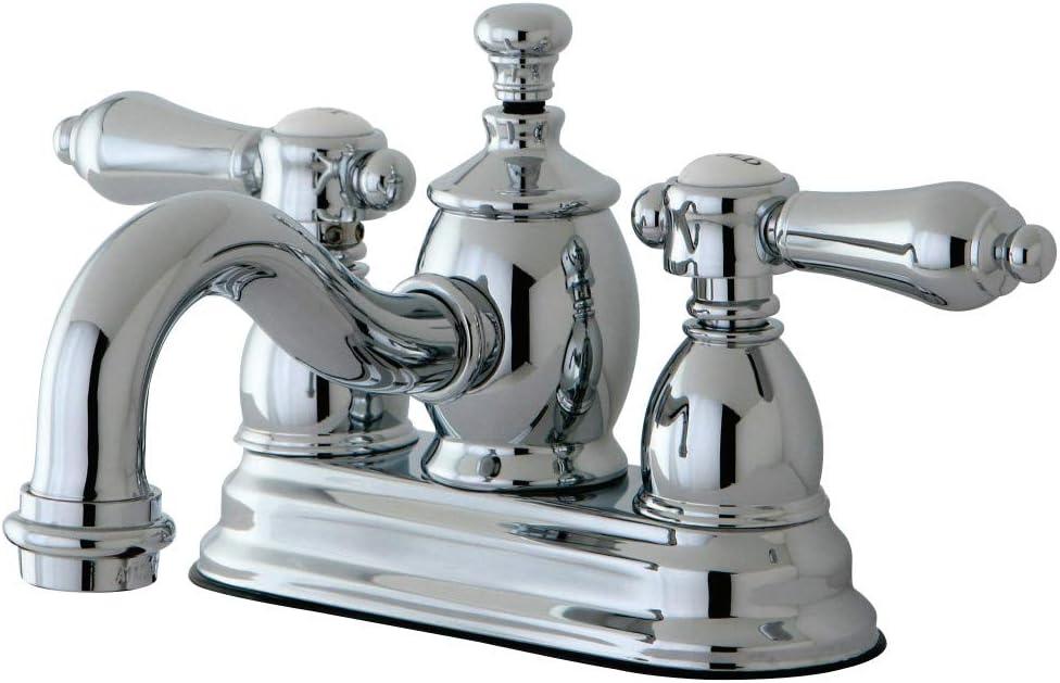 Kingston Brass KS7101BAL Heirloom 4" Centerset Bathroom Faucet, 4-15/16", Polished Chrome