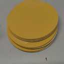 Benchmark Abrasives 6 Inch Sanding Discs Hook and Loop, Aluminum Oxide Stearated Gold No Hole Adhesive Sandpaper for Surface Blending, Automotive - Orbital Sander Sandpaper (50 Discs), 120 Grit