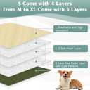 Dog Diapers Female 5pcs,Reusable Dog Doggie Puppy Doggy Diapers Female, Period Panties in Heat, Medium