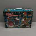 Realspring Christmas Animated Tree Topper with Santa's Hot Air Balloon and Plane with Banner Funny Christmas Tree Decoration