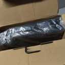 KEEGH Extra Large 48" Under Desk Cable Management Tray - Under Desk Cord Management - Clamp/Screw Mount - Support Upto 70lbs - Fabric Wire Management - Cable Raceways Tray Cord Hiders for Office/Home (Black)