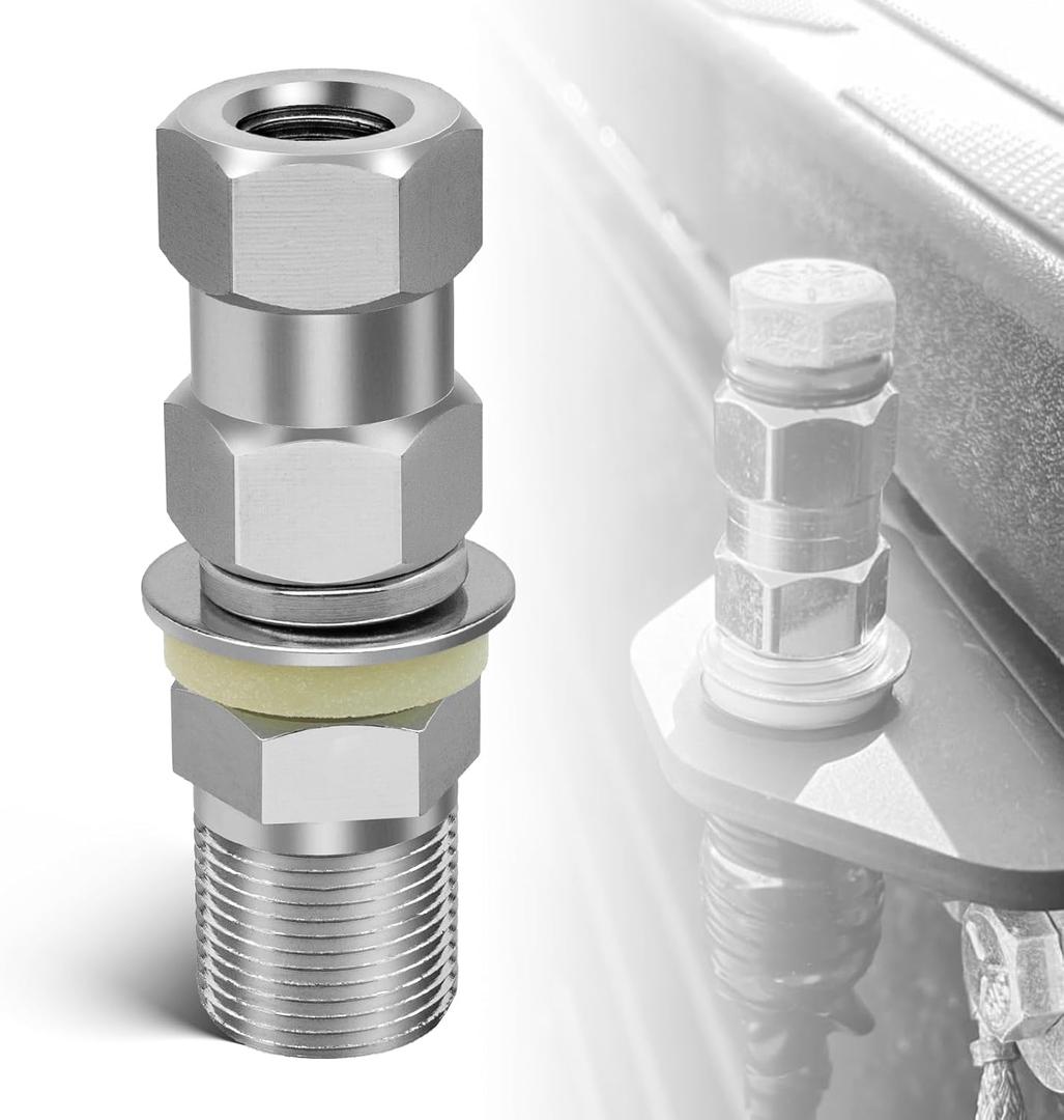 Anina CB Radio Antenna SO-239 Stub Mount Heavy Duty Connector Standard 3/8 X 24 Threaded Suit for 1/2" Mounting Hole