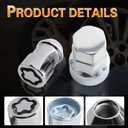 Wheel Lock Lug Nut kit Anti Theft 1/2-20 Thread Size, Compatible with Wrangler Comanche Liberty CJ3 CJ5 & F-150 Centurion Fairmont c10 Pickup & G1500 Mark vi and Other Models