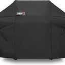 Weber Grill Cover With Storage Bag For Summit 400-Series Gas Grills , Black (400 Series - 4 Burner)