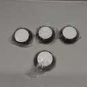 ACROPIX 65mm Dia 5 Clips Wheel Tyre Center Hub Caps Covers for Vehicle Bronze Tone White - Pack of 4