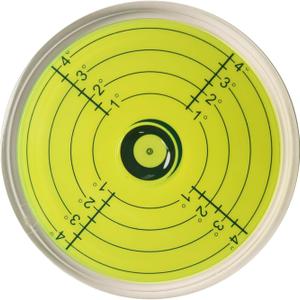 Bullseye Round Circular Magnetic Bubble Level Indicator For Rv Large Spirit Camper Bulls Eye Precision Machinist Magnet Post Tool Leveling Table Trailer 3.15 Inch 80 Mm